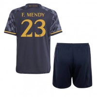 Real Madrid Ferland Mendy #23 Udebane Trøje Børn 2023-24 Kortærmet (+ Korte bukser)
